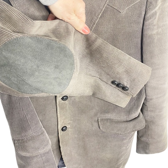 Vintage Sheplers corduroy western blazer elbow patches - Picture 5 of 6